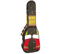 Ukelele Bag Merry Christmas Cartoon Elf Legs Ukelele Case for Soprano Tenor Concierto 23 pulgadas 10 mm de grosor suave acolchado correas ajustables bolsa de concierto