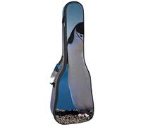 Ukelele Bag Penguin In Antártida Ukulele Case para Soprano Tenor Concierto 23 pulgadas 10MM Grueso suave acolchado correas ajustables Gig Bag