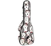 Ukelele Bag Seamless Boys Canto Canciones Ukulele Caso para Soprano Tenor Concierto 23 pulgadas 10MM Grueso suave acolchado correas ajustables Gig Bag