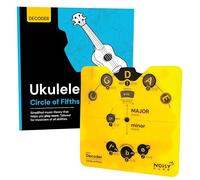 Ukelele Circle of Fifths Book | Ayuda de teoría musical todo en uno con libro para uso práctico | Enfocado en Uke | Aprender acordes, progresiones y composiciones - Rueda de plástico Circle of Fifths