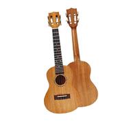 Ukelele Clásico De Caoba Con Tapa Sólida Portátil 23 Pulgadas Ideal Para Adultos Principiantes Ukelele