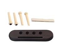 Ukelele de 4 cuerdas de madera para puente de madera ranurado con 4 pines y y