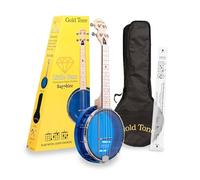 Ukelele de 4 cuerdas, derecho, azul (LG-S)