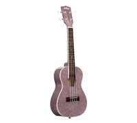 Ukelele de 4 cuerdas Sparkle Collection de Kala Brand Music Co., color rosa derecho de concierto (KA-SPRK)