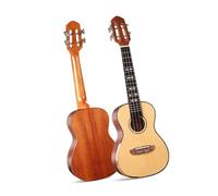 Ukelele De Abeto 23 Pulgadas Con Tapa Sólida Instrumento Guitarra Pequeño Ukelele