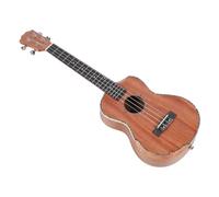 Ukelele de Caoba de 26 Pulgadas, Diseño de Acción Baja, Sonido Claro, Kit para Principiantes con Afinador, Cejilla, Púas, Cuerdas, Correa para Principiantes de Niños Adultos