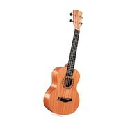 Ukelele De Tapa Sólida 26 Pulgadas En Instrumento Portátil Mano Color Madera Natural Ukelele