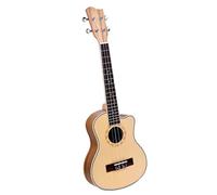 Ukelele Desconchado De 24/26 Pulgadas Con Panel De Abeto Y Paneles Laterales Y Traseros De Nogal Con Ribete De ABS Ukelele Starter Kit (Color : 26 inch)
