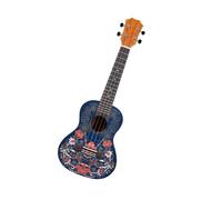 Ukelele Eléctrico De 23 Pulgadas Guitarra Para Principiantes Con Tapa Sólida Caoba Ukelele