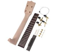 Ukelele Guitar Kit, Ukelele Assembly Kit, Wood Ukelele Neck, Ukelele Neck Installation, Complete Ukelele Ukelele Neck Kit with Installation Tools and Assembly Manual to Build Your Own Ukelele