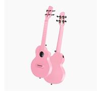 Ukelele Guitarra De Fibra De Carbono Ukelele Multicolor De 23 Pulgadas(Color:Pink)
