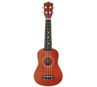 Ukelele hawaiano de 21 pulgadas, mini guitarra de 4 cuerdas para niños principiantes, color marrón