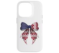 Ukelele Instrumento 4 de Julio USA American Flag Girl Carcasa para iPhone 14 Pro