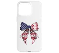 Ukelele Instrumento 4 de Julio USA American Flag Girl Carcasa para iPhone 15 Pro Max