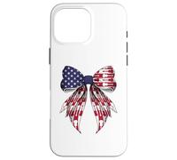 Ukelele Instrumento 4 de Julio USA American Flag Girl Carcasa para iPhone 16 Pro Max