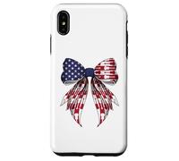 Ukelele Instrumento 4 de Julio USA American Flag Girl Carcasa para iPhone XS Max