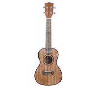 ukelele Juego De Madera Para Ukelele De 24 Pulgadas Instrumento De Guitarra Pequeño Con Bordes De Concha De Color Sapele Completo