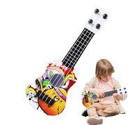Ukelele para - Mini guitarra de 4 cuerdas, juguete musical educativo | Ukelele Anti- Durable y Durable para niños y niñas, Instrumento de aprendizaje para principiantes para el verano