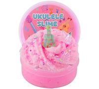 Ukelele Pink Cloud Slime, slime súper llovizna con complementos de slimes que brillan en la oscuridad, regalos de fiesta para niños, juguetes sensoriales, regalos para niñas y niños, regalos de