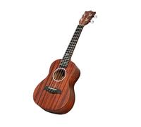 Ukelele Portátil De 23 Pulgadas Con Tapa Sólida Caoba Instrumento Para Principiantes Color Café Mocha Ukelele