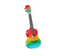 Ukelele Portátil De Tapa Sólida Caoba 23 Pulgadas Instrumento Para Principiantes Y Adultos Ukelele