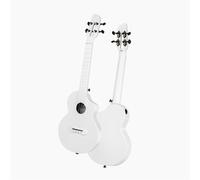 Ukelele Principiantes Guitarra De Fibra De Carbono Ukelele Multicolor De 23 Pulgadas(White)