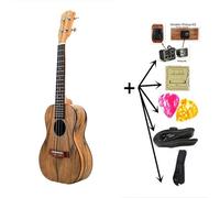 Ukelele Principiantes Ukelele De Nogal De 21/23 Pulgadas 19 Trastes Hawaii 4 Cuerdas Instrumentos Musicales Diapasón De Palisandro(Color:21electric uke and all)