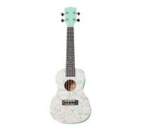Ukelele Profesional Beginner's 23-inch Playing Instrument Ukulele Guitar With Accessories(Green)