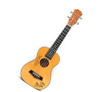 Ukelele Profesional Concierto 23 Tapa De Abeto Guitarra Hawaiana De 4 Cuerdas Ukelele Eléctrico Mariposa Corazón Patrón De Flores(Only ukulele)