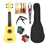 Ukelele profesional de 21 pulgadas para guitarra pequeña, afinación delicada, clavijas de 4 cuerdas, ukelele de madera para principiantes