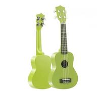 Ukelele Profesional Guitarra Hawaiana Acústica Colorida De 4 Cuerdas De 21 Pulgadas Para Principiantes En Música(Green)