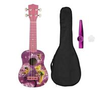 Ukelele Profesional Guitarra Hawaiana Morada De 21 Pulgadas Ukelele De 4 Cuerdas Con Correa De Sintonizador Capo(A)