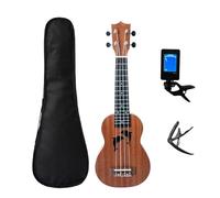 Ukelele Profesional Juego Completo De Mini Ukelele Caoba Guitarra Soprano 4 Cuerdas(Dolphin full set)