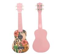 Ukelele Profesional Juego Completo De Ukelele Soprano Profesional De 21 Pulgadas, Instrumento De Cuerda De Guitarra Hawaiana De Cuatro Cuerdas Y 12 Trastes(A)