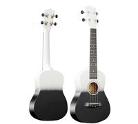 Ukelele Profesional Modelo Básico De 23 Pulgadas Para Que Principiantes Toquen El Piano De Práctica De Ukelele Colorido(Black)