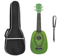 Ukelele Profesional Principiante 21 Pulgadas 4 Cuerdas Rico Colorido Ukelele Guitarra Mini Guitarra(Kiwi fruit)