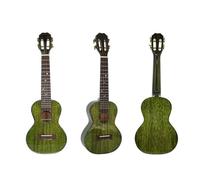 Ukelele Set Ukelele Té Verde Caoba Sólida Brillante Instrumento Profesional(With case and paddle)