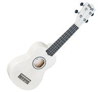 Ukelele Soprano STAGG de madera de tilo con funda de nailon, blanco