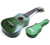 Ukelele soprano verde: 4 cuerdas de arranque Ukelele + Bolsa de Uke