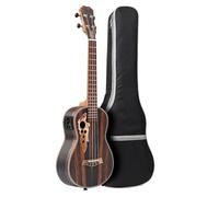 Ukelele Tenor De 26 Pulgadas, Kit De Ukelele Eléctrico Acústico De Madera Negra Con Alma, Bolsa De Almacenamiento EQ Ukelele Starter Kit