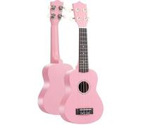 Ukelele Ukelele Agudo De Fibra De Carbono De 21 Pulgadas Para Principiantes Bajo De Guitarra Multicolor De 4 Cuerdas(Color:Pink)