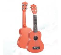 Ukelele Ukelele Agudo De Fibra De Carbono De 21 Pulgadas Para Principiantes Bajo De Guitarra Multicolor De 4 Cuerdas(Color:Orange)