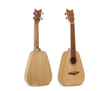 ukelele Ukelele De Barril De 21 Pulgadas Y 24 Pulgadas Superficie De Madera Podrida De Pino Rojo Ukelele Mate De Un Solo Color De Madera(24 inches)