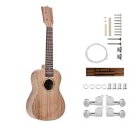 ukelele Ukelele DIY De 23 Pulgadas Guitarra Hawaiana De Madera De Zebrano Cuerpo De Zebrano Diapasón De Palisandro Clavijas Juego De Tuercas De Puente