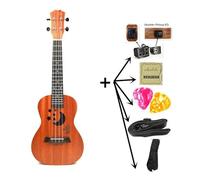 Ukeleles Profesionales Ukelele De 21 Pulgadas Guitarra Pequeña Ukelele De 4 Cuerdas Tenor Eléctrico Acústico Accesorios Sapele Star Moon(E)