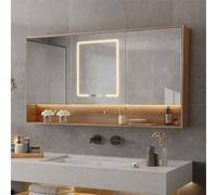 UKewei Armario de Pared Antivaho Inteligente Armario de Baño Moderna con Toque Armario de Baño Mueble Impermeable Diferentes tamaños (Size : 80cm)