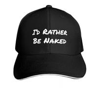 UKHQFED Gorra de béisbol clásica versátil Prefiero Estar Desnuda Sombrero para el Sol Sombrero para Hombres Gorra de papá Gorra Snapback para Hombres Regalos Deportivos Especiales para Mujeres