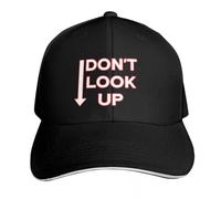 UKHQFED Gorra de béisbol clásica y versátil No mires hacia Arriba Sombrero de papá Gorra de Snap Back Negra Gorra de Pesca Ropa de Golf Hombres Mujeres Regalos Deportivos