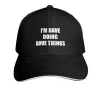 UKHQFED Gorra de béisbol clásica y versátil Soy Dave Haciendo Cosas Dave Gorras de Lujo Sombrero de Invierno Sombrero de Playa Lujo Mujer Hombres PLeisure Regalos Deportivos