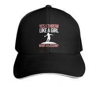 UKHQFED Gorra de béisbol Tiro como una niña Lanzamiento de Disco Atletismo Disco Sombrero de té Sombrero de Lujo Gorra de diseñador Diseñador Hombre Mujeres Regalos Deportivos